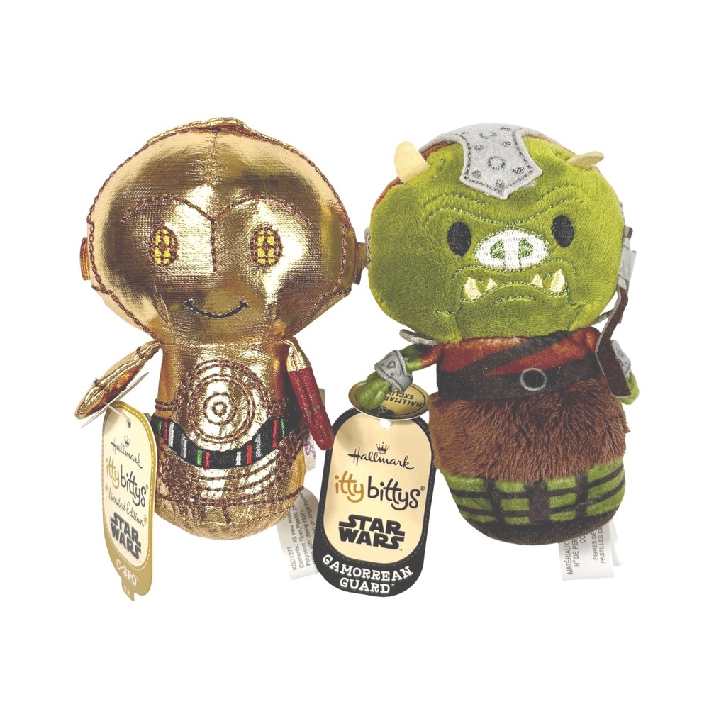 C-3PO & GAMORREAN GUARD Itty Bitty Itty Bittys Star Wars Plush NWT
